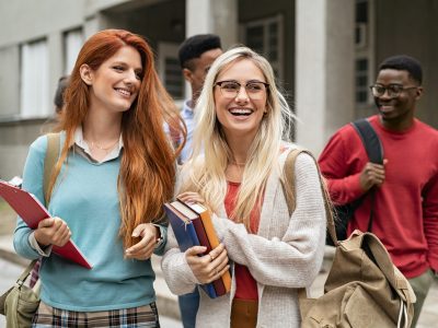 Group of university student in campus